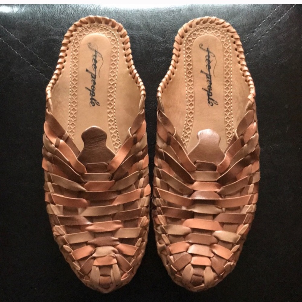 Free people woven slides
